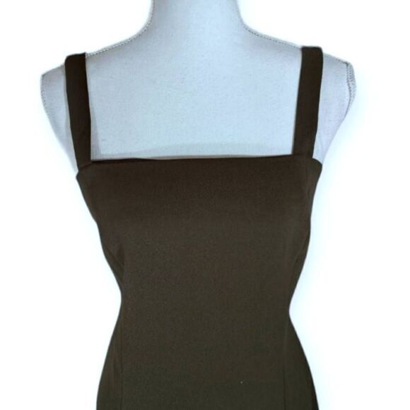 ARMY GREEN DRESS SZ.9/10 EUC. - Picture 2 of 6